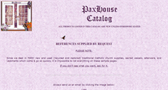 Desktop Screenshot of paxhouse.com