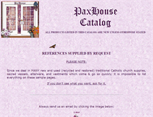 Tablet Screenshot of paxhouse.com